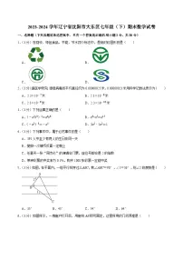 辽宁省沈阳市大东区2023-2024学年七年级下学期期末 数学试卷（含解析）