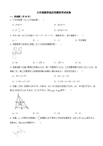 广东省深圳市2024年九年级数学适应性模拟考试试卷附答案