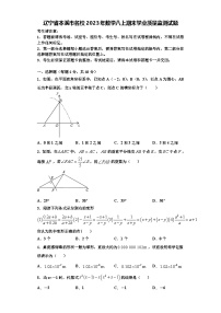 辽宁省本溪市名校2023年数学八上期末学业质量监测试题【含解析】