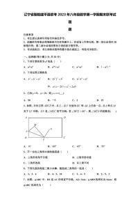 辽宁省朝阳建平县联考2023年八年级数学第一学期期末联考试题【含解析】