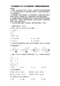 辽宁省朝阳市2023年八年级数学第一学期期末调研模拟试题【含解析】