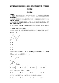 辽宁省抚顺市抚顺县2023-2024学年八年级数学第一学期期末统考试题【含解析】