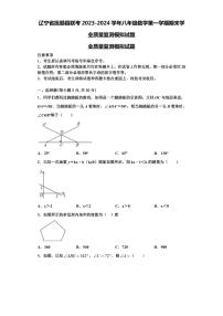 辽宁省抚顺县联考2023-2024学年八年级数学第一学期期末学业质量监测模拟试题【含解析】