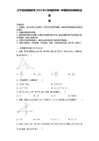 辽宁省抚顺县联考2023年八年级数学第一学期期末经典模拟试题【含解析】