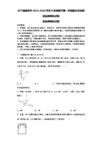 辽宁省锦州市2023-2024学年八年级数学第一学期期末质量跟踪监视模拟试题【含解析】