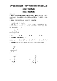 辽宁省锦州市北镇市第一初级中学2023-2024学年数学八上期末学业水平测试试题【含解析】