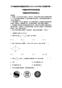 辽宁省锦州市滨海期实验学校2023-2024学年八年级数学第一学期期末教学质量检测试题【含解析】