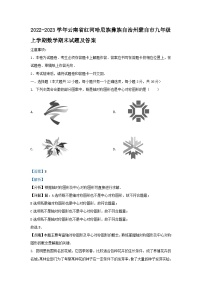 2022-2023学年云南省红河哈尼族彝族自治州蒙自市九年级上学期数学期末试题及答案
