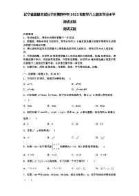 辽宁省盘锦市双台子区第四中学2023年数学八上期末学业水平测试试题【含解析】