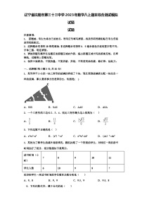 辽宁省沈阳市第三十三中学2023年数学八上期末综合测试模拟试题【含解析】