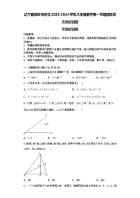 辽宁省铁岭市名校2023-2024学年八年级数学第一学期期末综合测试试题【含解析】