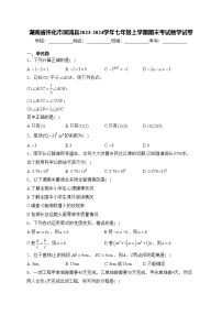 湖南省怀化市溆浦县2023-2024学年七年级上学期期末考试数学试卷(含答案)