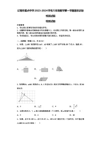 辽阳市重点中学2023-2024学年八年级数学第一学期期末达标检测试题【含解析】