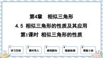 数学九年级上册第4章 相似三角形4.5 相似三角形的性质及应用授课ppt课件