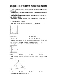 重庆北碚区2023年八年级数学第一学期期末学业质量监测试题【含解析】