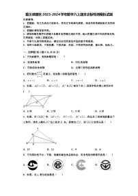 重庆涪陵区2023-2024学年数学八上期末达标检测模拟试题【含解析】