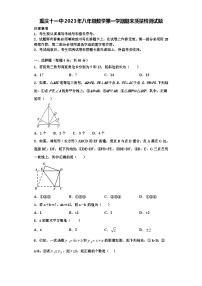 重庆十一中2023年八年级数学第一学期期末质量检测试题【含解析】