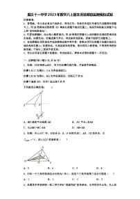 重庆十一中学2023年数学八上期末质量跟踪监视模拟试题【含解析】