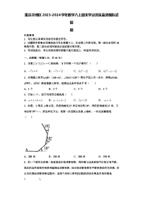 重庆开州区2023-2024学年数学八上期末学业质量监测模拟试题【含解析】