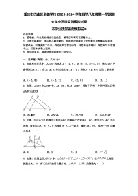 重庆市巴南区全善学校2023-2024学年数学八年级第一学期期末学业质量监测模拟试题【含解析】