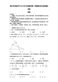 重庆市巴南中学2023年八年级数学第一学期期末综合测试模拟试题【含解析】