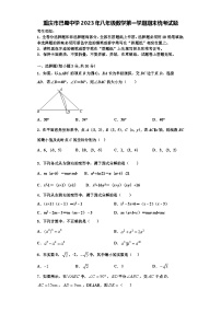 重庆市巴蜀中学2023年八年级数学第一学期期末统考试题【含解析】