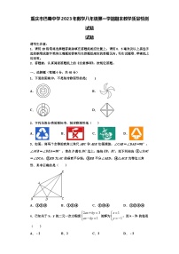 重庆市巴蜀中学2023年数学八年级第一学期期末教学质量检测试题【含解析】