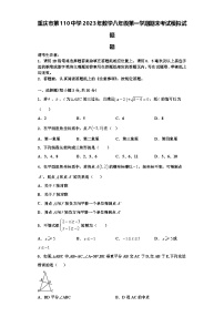 重庆市第110中学2023年数学八年级第一学期期末考试模拟试题【含解析】