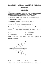 重庆市涪陵区第十九中学2023年八年级数学第一学期期末综合测试模拟试题【含解析】