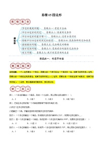 2024年中考数学易错05 四边形（七大易错分析+举一反三+易错题通关）（原卷版）