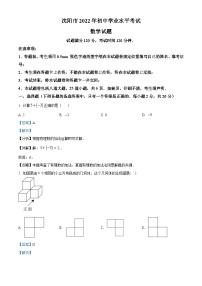 [数学]2022年辽宁省沈阳市中考真题数学真题(原题版+解析版)