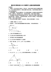 重庆市江津区名校2023年数学八上期末达标检测试题【含解析】