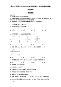 重庆市江津区七校2023-2024学年数学八上期末质量跟踪监视模拟试题【含解析】