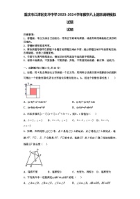 重庆市江津区支坪中学2023-2024学年数学八上期末调研模拟试题【含解析】