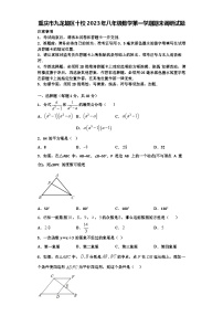 重庆市九龙坡区十校2023年八年级数学第一学期期末调研试题【含解析】