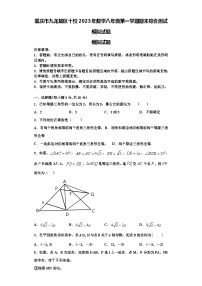 重庆市九龙坡区十校2023年数学八年级第一学期期末综合测试模拟试题【含解析】