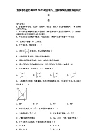 重庆市鲁能巴蜀中学2023年数学八上期末教学质量检测模拟试题【含解析】