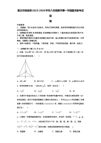 重庆市铜梁县2023-2024学年八年级数学第一学期期末联考试题【含解析】