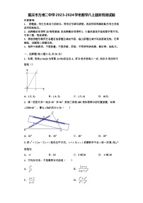 重庆市万州二中学2023-2024学年数学八上期末检测试题【含解析】