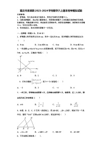 重庆市巫溪县2023-2024学年数学八上期末统考模拟试题【含解析】