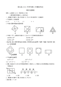 江西省九江市修水县2024届九年级下学期中考二模数学试卷(含答案)