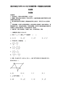 重庆市渝北八中学2023年八年级数学第一学期期末达标检测模拟试题【含解析】