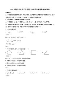 湖南省永州市2024届九年级下学期中考二模数学试卷(含解析)