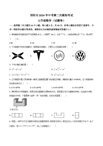 湖南省永州市祁阳市2024届九年级下学期中考二模数学试卷(含答案)