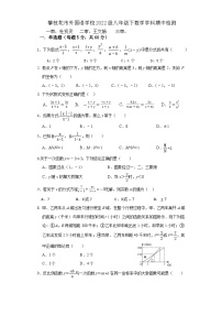 四川省攀枝花市外国语学校本部2023-2024学年八年级下学期期中考试数学试题