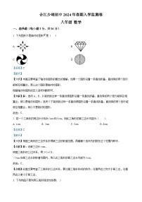 四川省泸州市合江县少岷初级中学2023-2024学年八年级下学期开学考试数学试题（解析版）