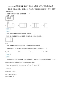 山东省青岛第三十九中学2023-2024学年九年级下学期开学数学试题（解析版）