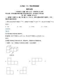 辽宁省辽阳市部分学校2023-2024学年下学期九年级开学考试数学试题（解析版）