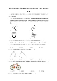 2022-2023学年北京市海淀区中关村中学八年级（上）期中数学试卷【含解析】