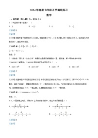 河南省南阳市南召县2023-2024学年七年级下学期开学考试数学试题（解析版）